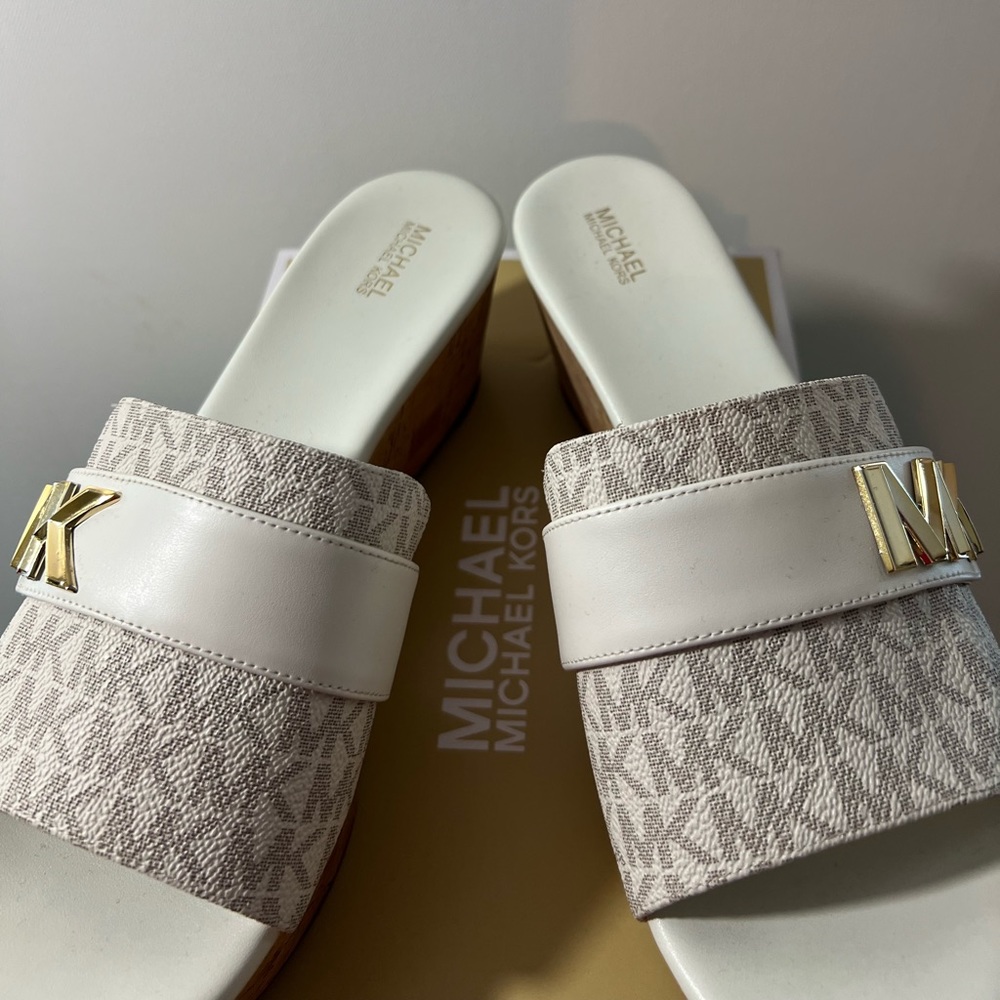 White MK Platforms nearly new